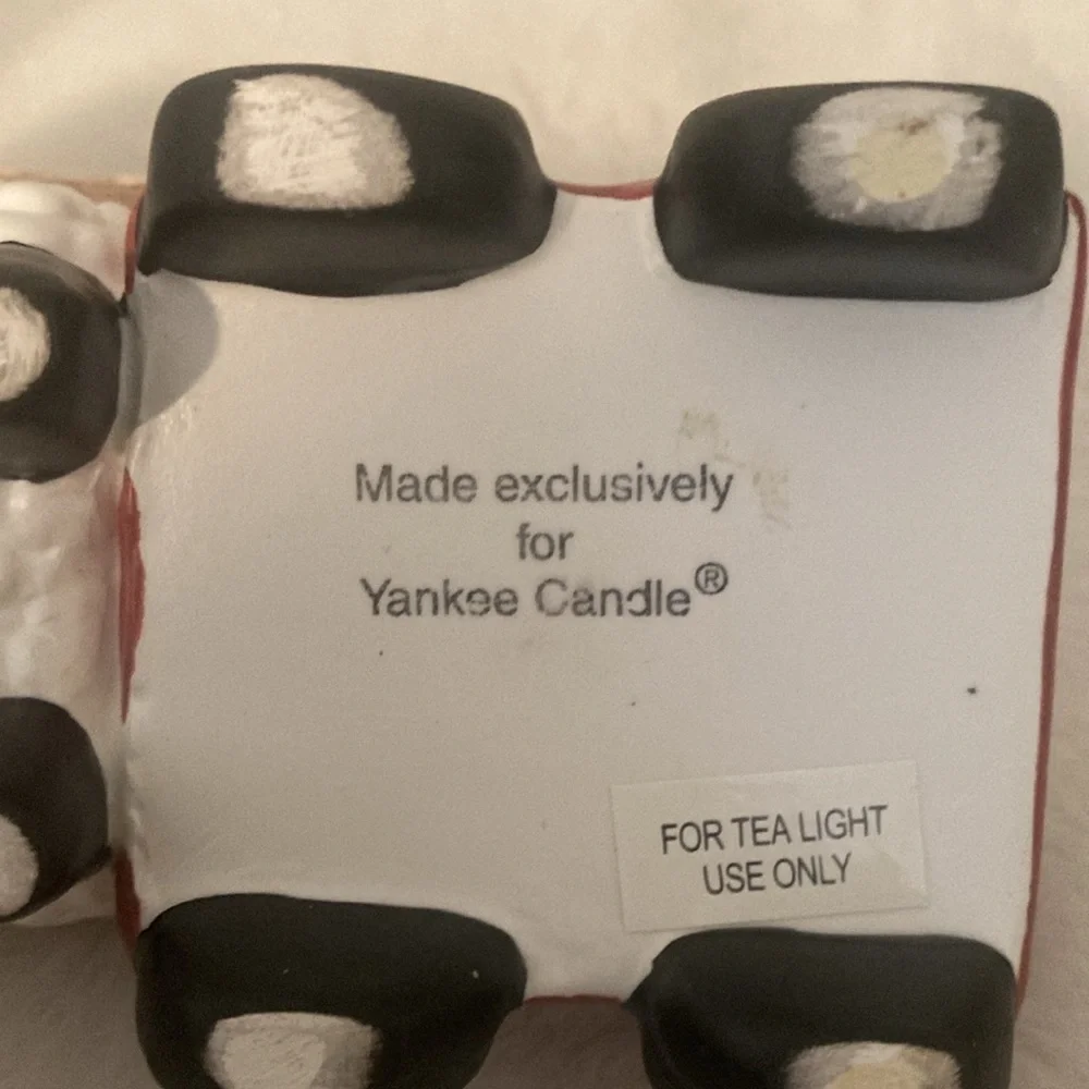 Yankee Candle Sheep Pulling Cart Tea Light Holder